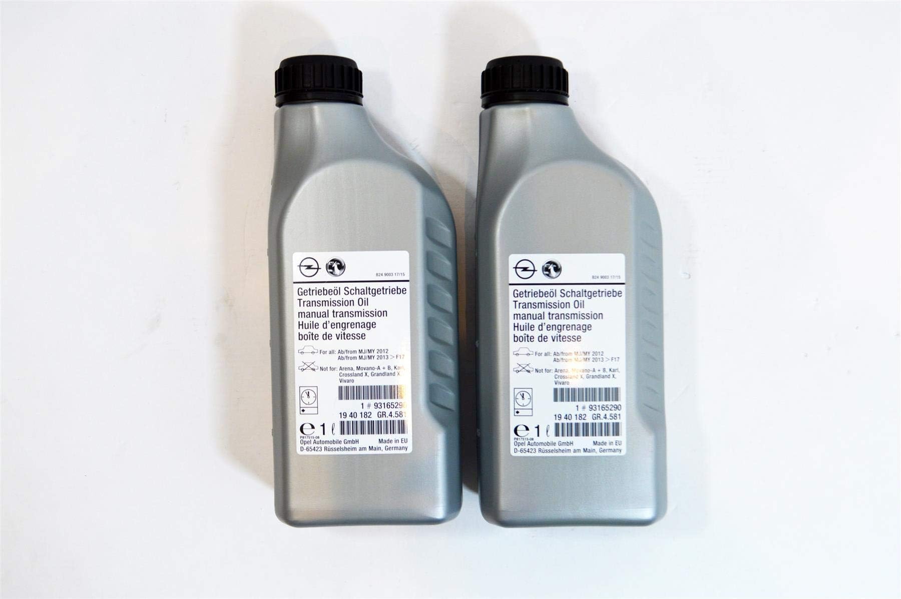 LSC 93165290 : 2 x 1ltr GENUINE Manual Transmission/Gearbox Oil SAE75 W85 - NEW from LSC