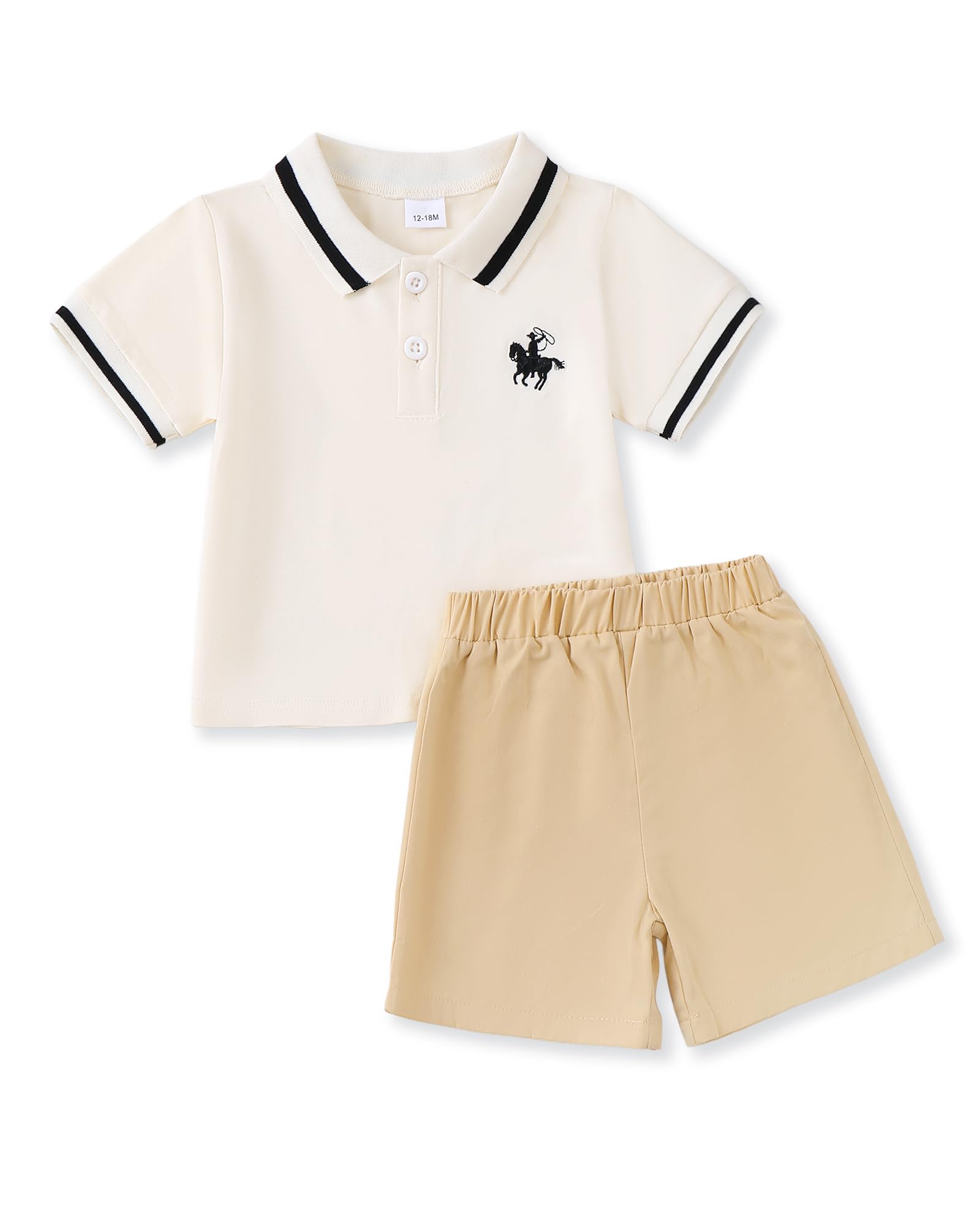 Toddler Baby Boy Clothes 3 6 9 12 18 Months 2 3T Summer Spring Polo Shirt Shorts Sleeves Set Button Outfits 2 PCS