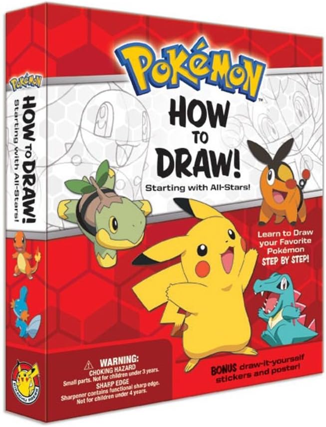 Pokemon How-to-Draw! Kit: Starting With All-Stars! Novelty Book โ October 23, 2012
