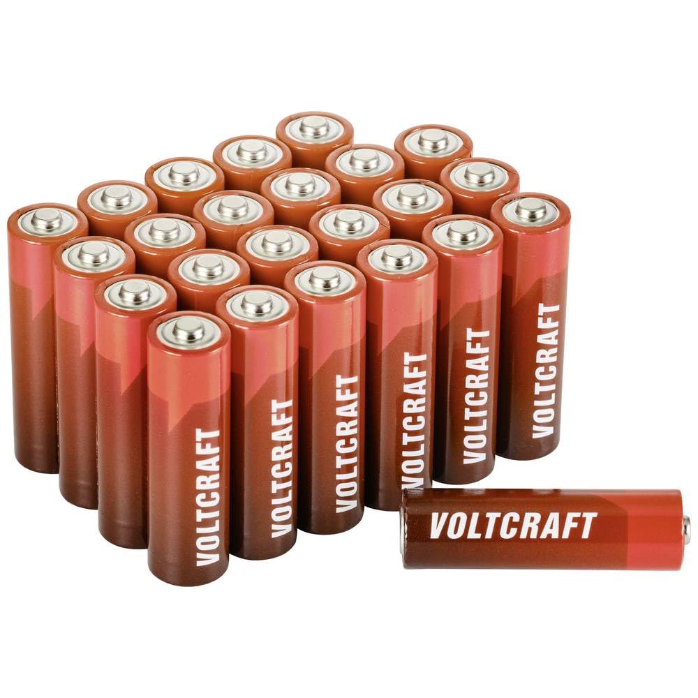 VOLTCRAFT Industrial LR6 Mignon (AA) Batterie – Alkali-Mangan, 1,5 V, 3000 mAh, 24 Stück