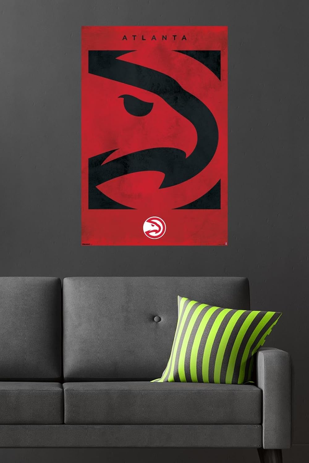 Trends International NBA Atlanta Hawks - Logo 25 Wall Poster, 34L x 22.4W, Unframed Version - Image 4
