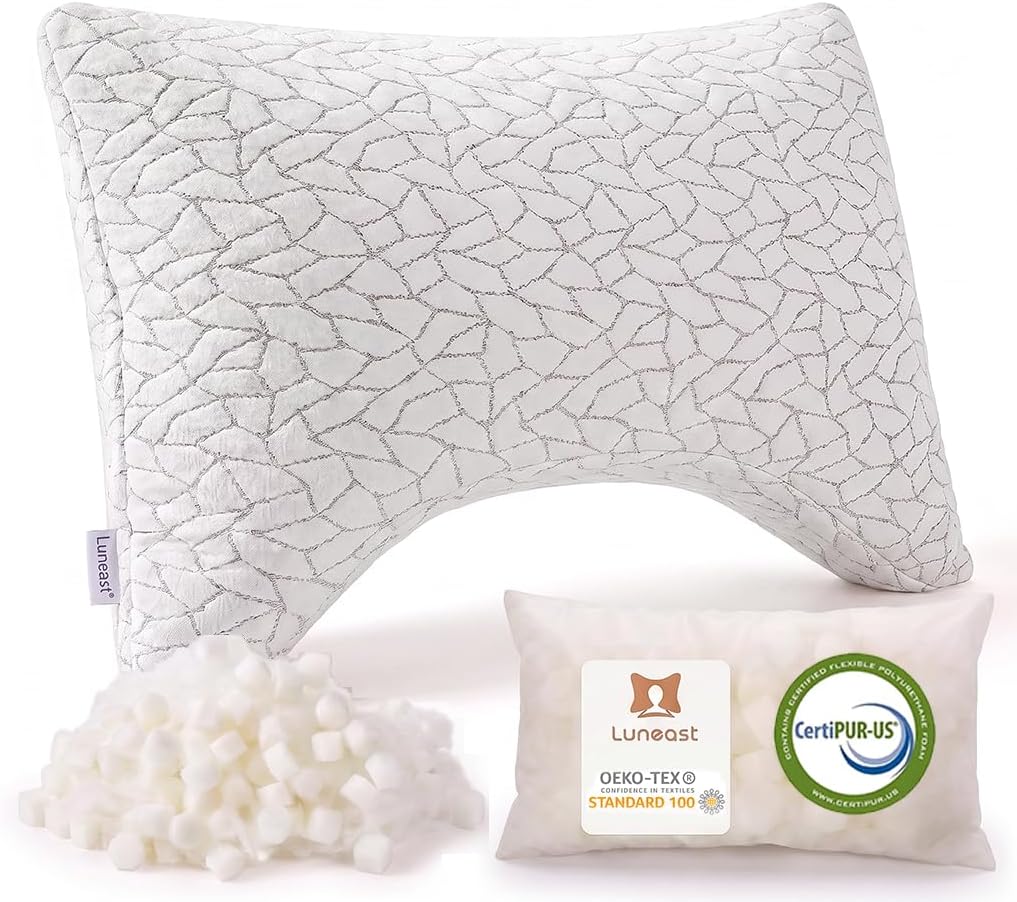 Adjustable Pillow for Side Sleepers, Queen,Extra Fill,Memory Foam
