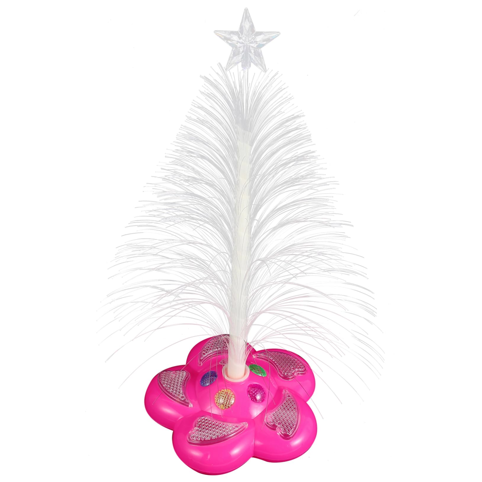 Angoily Pre Optic Christmas Tree Led Twinkling Tree Topper Fiber Optic Lamp Decorative Night Light Home Decor Random Color
