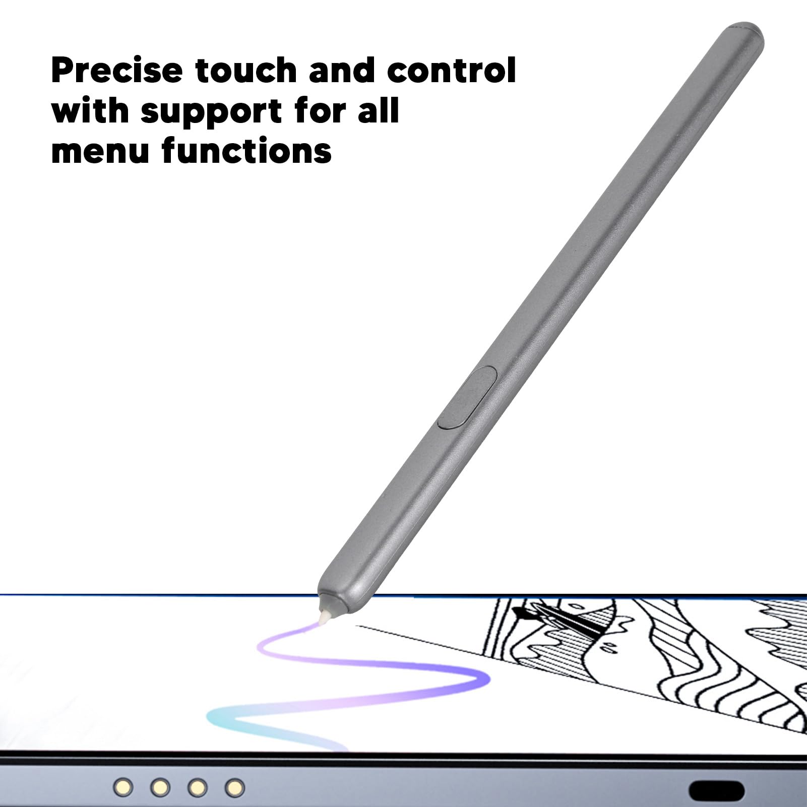 Sxhlseller Lápiz Capacitivo para Tableta GalaxyTab S6 SM‑T860 SM‑T865 con 5 Puntas Magnéticas de Repuesto, Bolígrafos Digitales para Pantallas Táctiles, 4096 Niveles de Sensibilidad a la