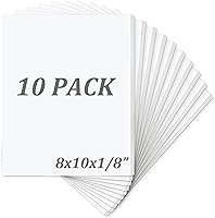 Vista 13 de Mat Board Center, paquete de 10 tablas de espuma sin ácidos, tableros de espuma blanca de 11 x 14 pulgadas, 1/8 pulgadas de grosor