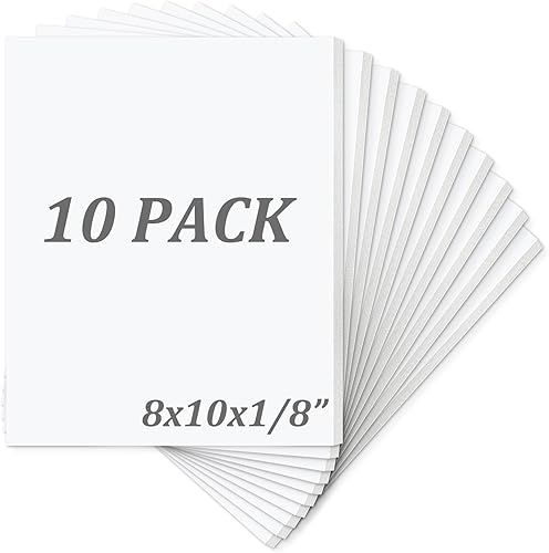 Miniatura 13 de Mat Board Center, paquete de 10 tablas de espuma sin ácidos, tableros de espuma blanca de 11 x 14 pulgadas, 1/8 pulgadas de grosor