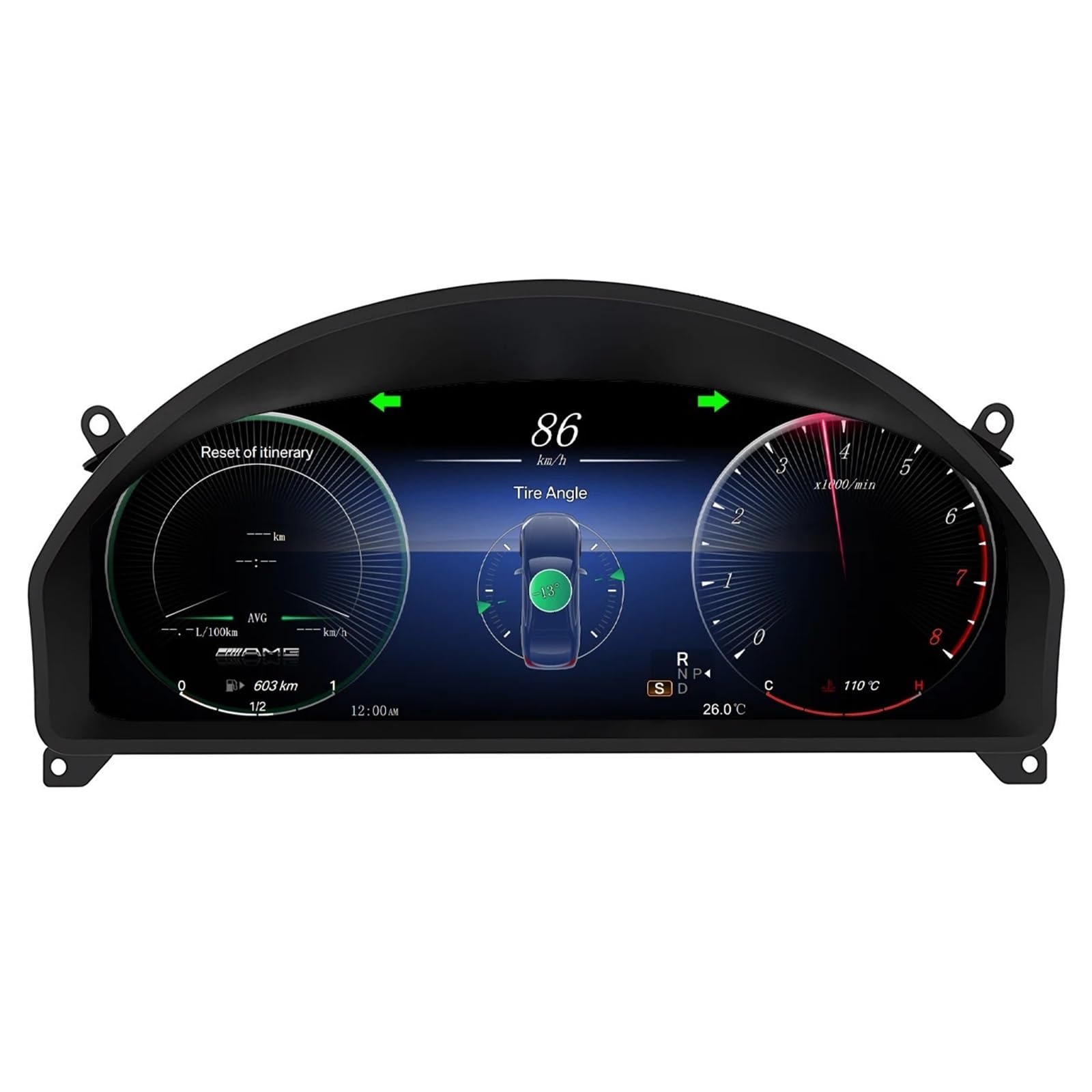 Cyfrowy miernik Do E-coupe W207 C207 NTG4.0 Wyświetlacz Head Up | 2010-2014 Panel LCD Prędkościomierz Deska Rozdzielcza Licznik Kilometrów 12.3 ''cyfrowy