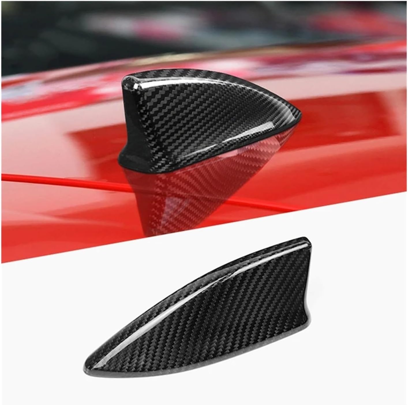 Car Antenna Roof Aerial Antenna Signal Shark Fin Cover Trim Sticker Compatible for Honda 10Th Generation/Civic Hatchback