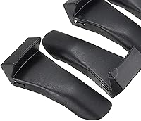 Vista 3 de Generic Juego de 4 piezas de plástico negro insertos de abrazadera de mordaza protector de llanta de rueda protectores para cambiadores de neumáticos