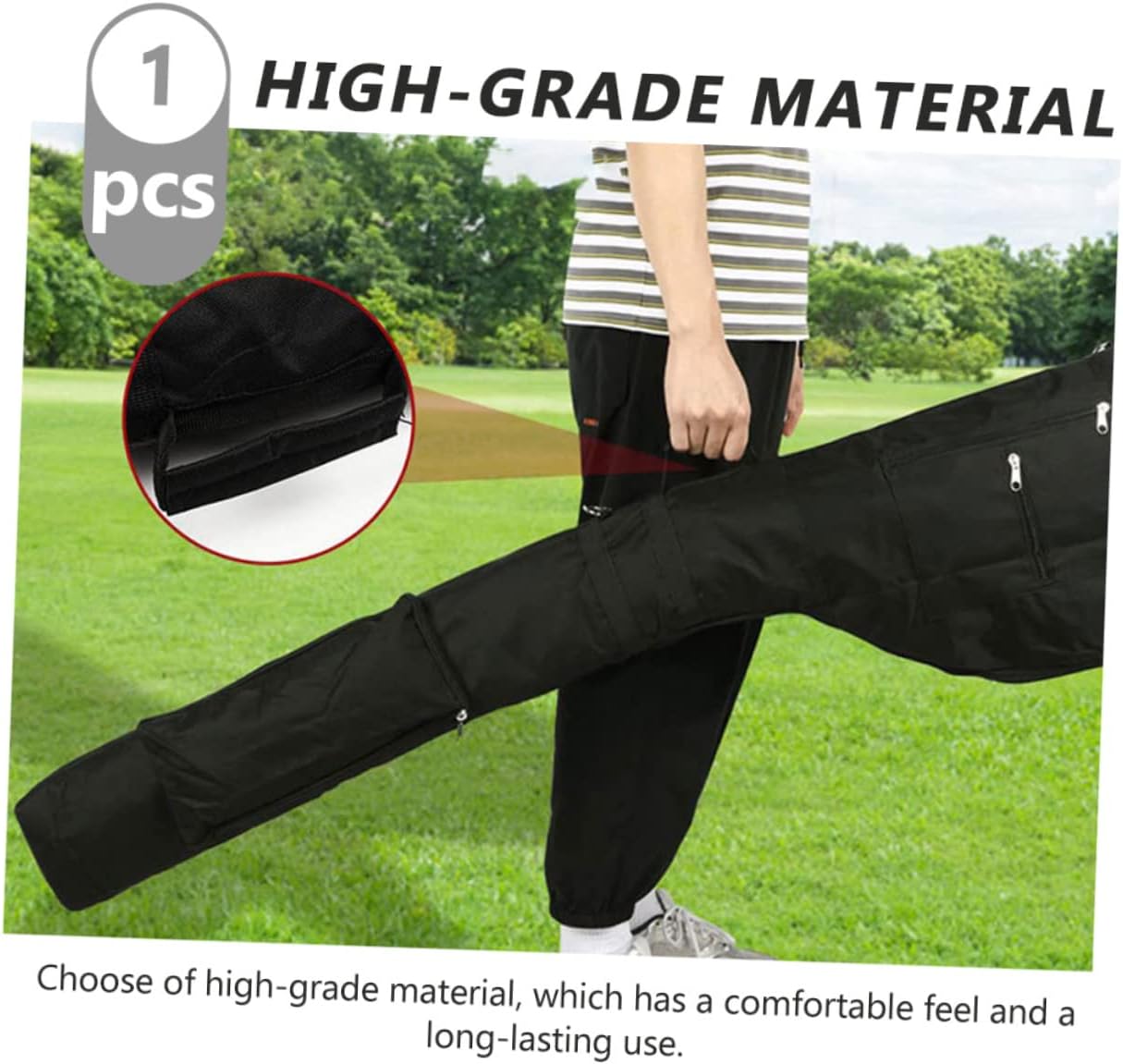 Garneck 1pcs Golfs Bag Wear-Resistant Multi-use Single Shoulder Carrier for Storage and Travel Lightweight Portable Design Black for Daily Use and Weekend