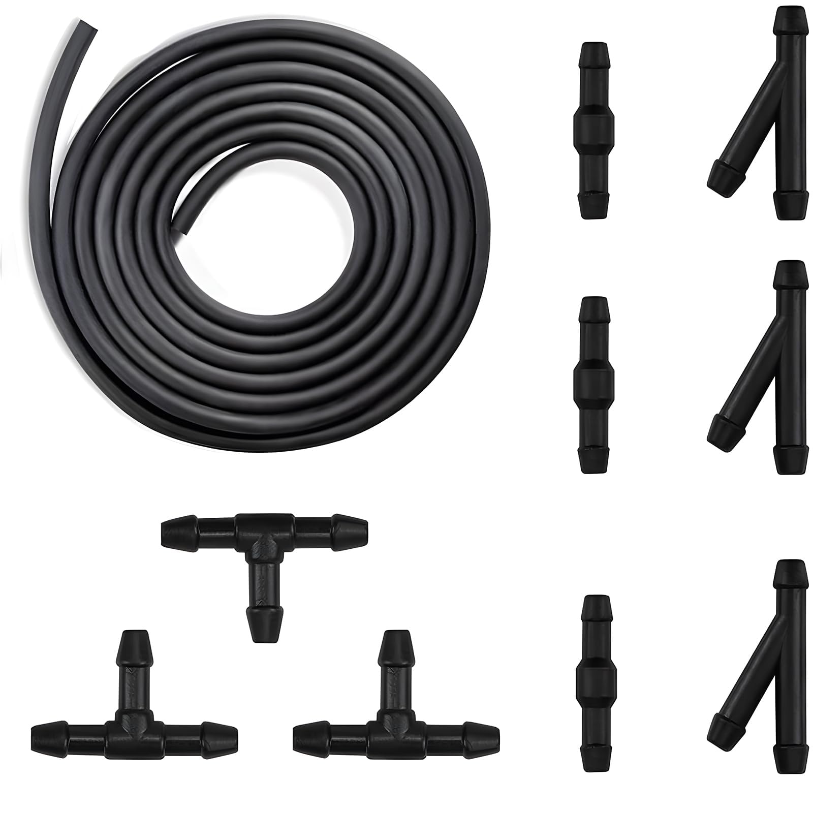 WENINETIES Windscreen Washer Hose for Mercedes Vito Viano W639 2003-2014, Fluid Tubing Pipe Kit with I Y T Connectors Spray Nozzle Auto Parts Accessory,2M