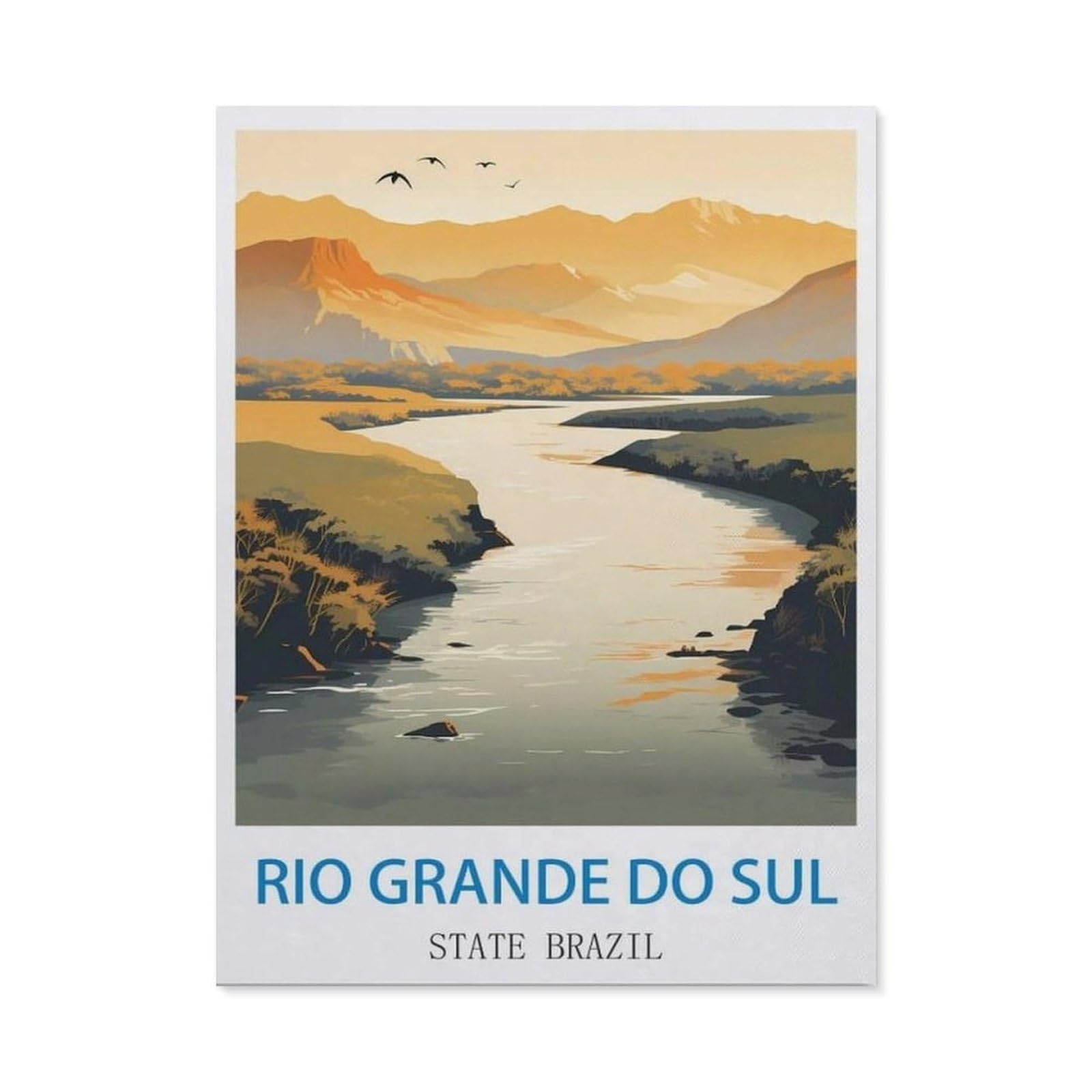BEAYODKP 5D Diamond Painting Kits，Rio Grande Do Sul State Brazil