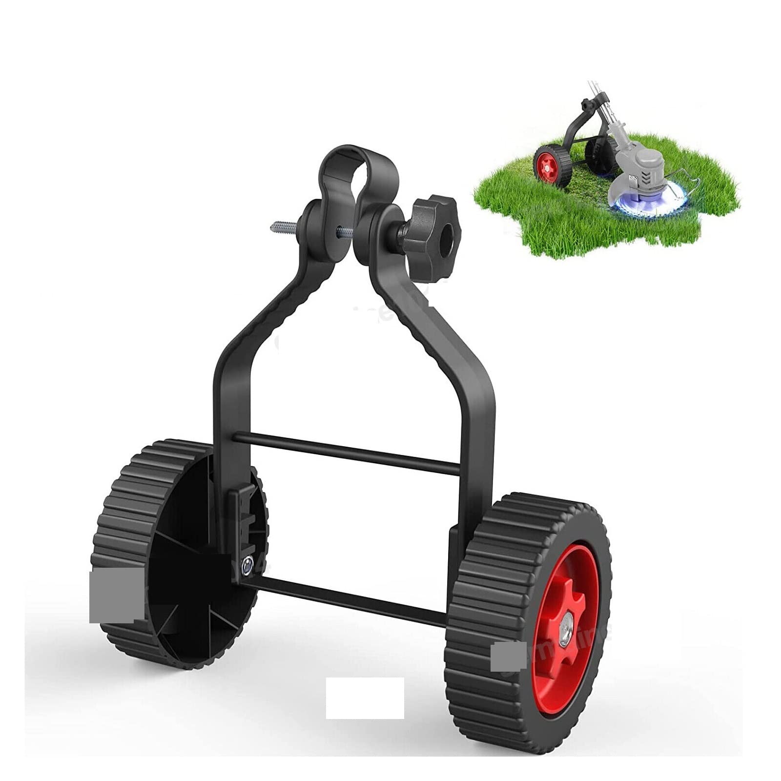 Recortadora de Hilo Universal, cortadora Hierba, Juego Ruedas Soporte Ajustable for Recortadora césped inalámbrica,Mantenimiento eficiente del jardín