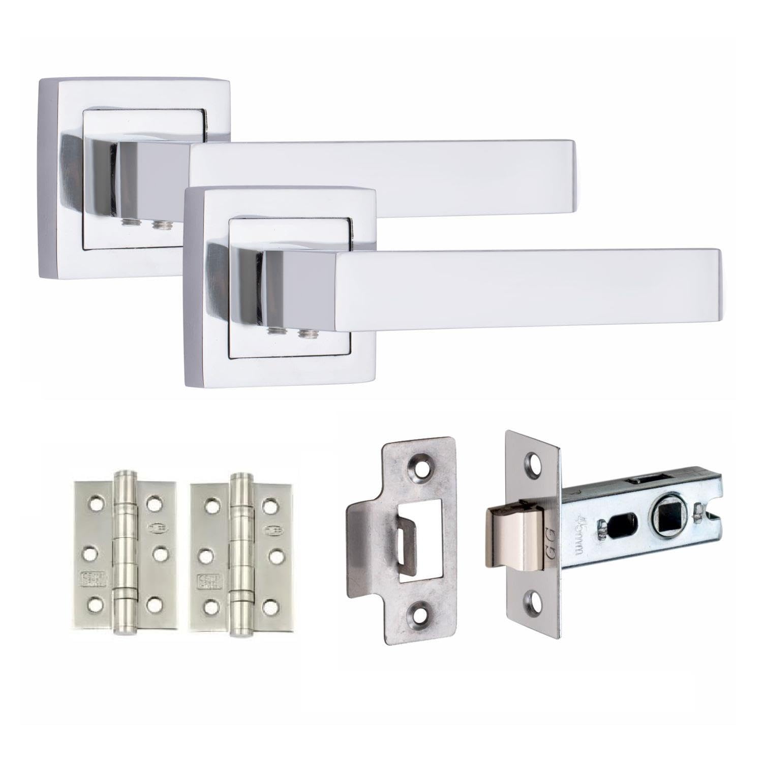 Golden Grace Delta Polished Chrome Handle Set