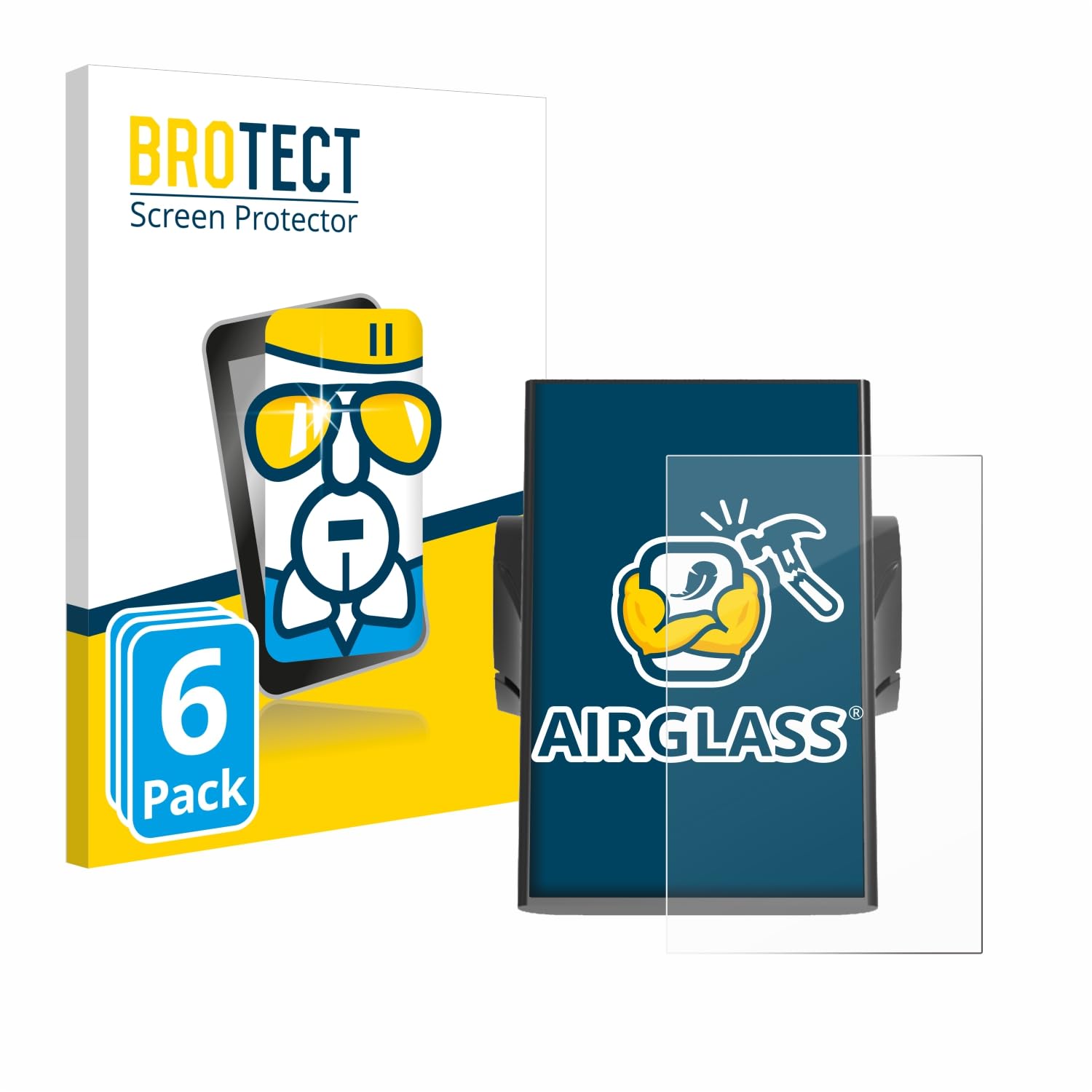 brotect Glass Screen Protector Film Compatible with Bafang DP C18 (6 Pack) - Glass-Foil 9H Protection [Scratch Resistant, High Clarity]