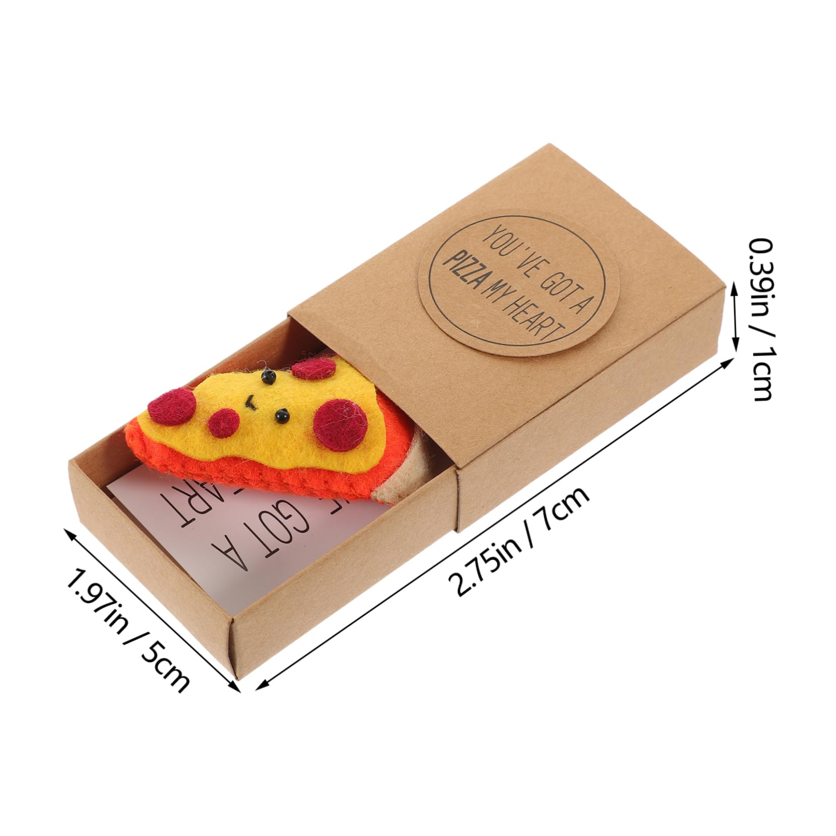 JECOMPRIS Pizza Box Adorable Holiday Appreciation Creative Cute Design for Friends Lightweight Portable Packaging for Festivals and Anniversaries