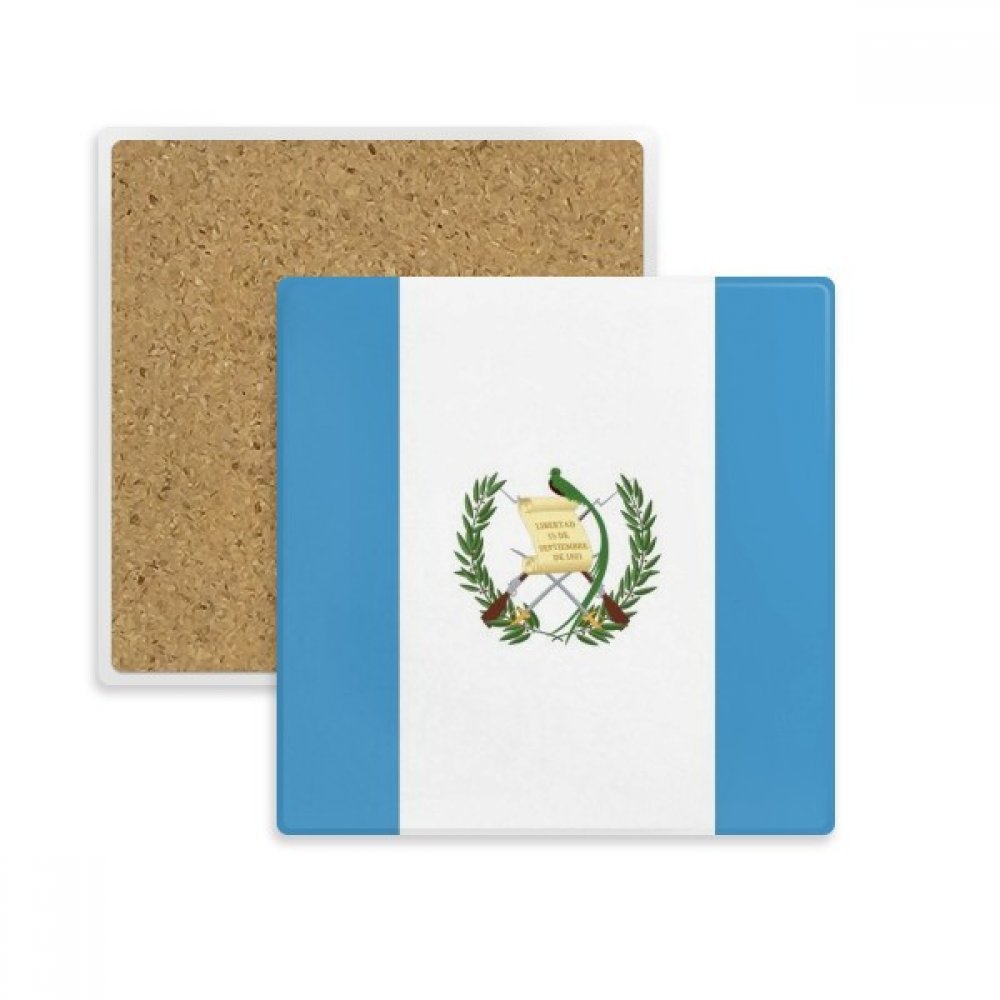 Drapeau national Guatemala dessous de verre absorbant pour sublimer vos pauses café