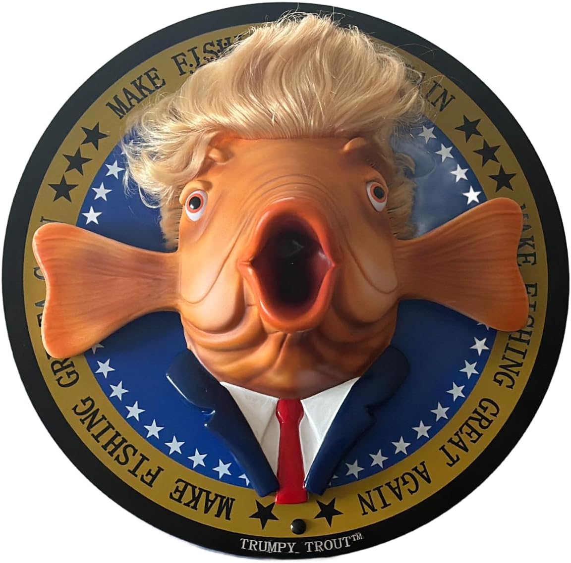 TRUMPY TROUTAs Seen on TV | The Talking Fish with Hilarious Animations & High Fidelity Speeches | Make Fishing Great Again | The Talking Fish with a Big Personality | Wall Mount or Desk Display