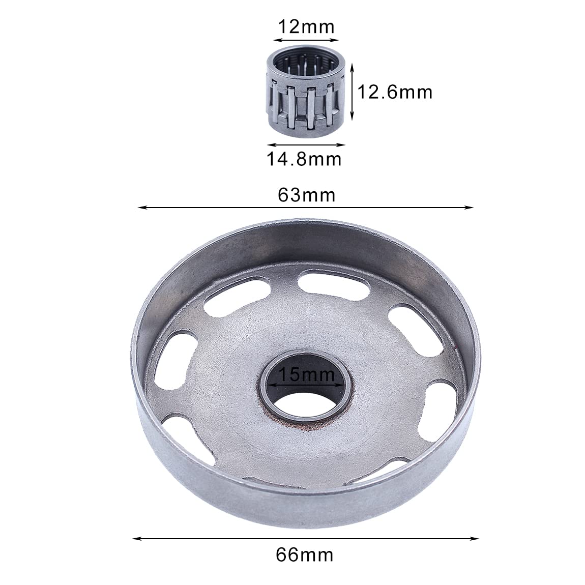 Wivplex Kit Cuscinetto Tamburo Frizione, For Husqvarna, 435 435E 440 440E, For JONSERED, Parti Motosega CS2240 505 44 15-01 Kit Di Montaggio Frizione - Foto 10