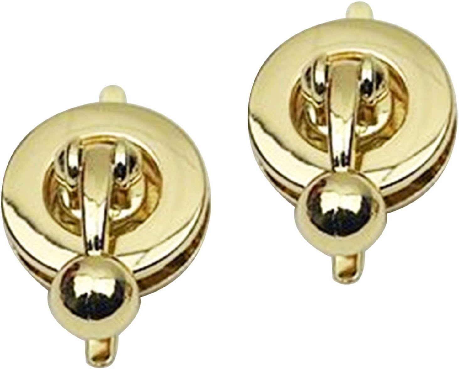 Youliang 2pcs Circular Turn Locks Purse Closure Leather