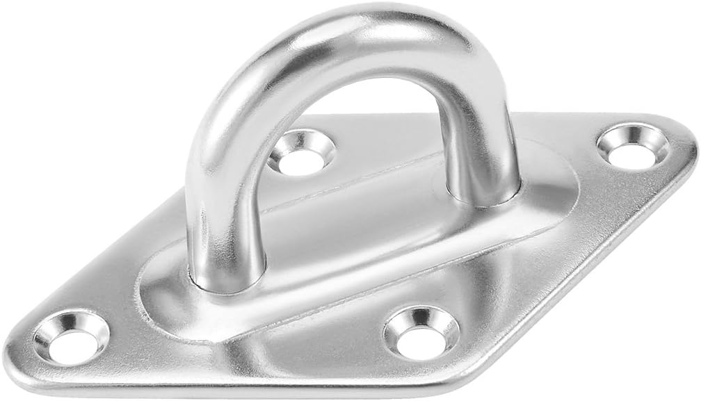 uxcell 316 Stainless Steel 10mm Thick Ring Sail Shade Pad Eye Plate Marine Boat Rigging