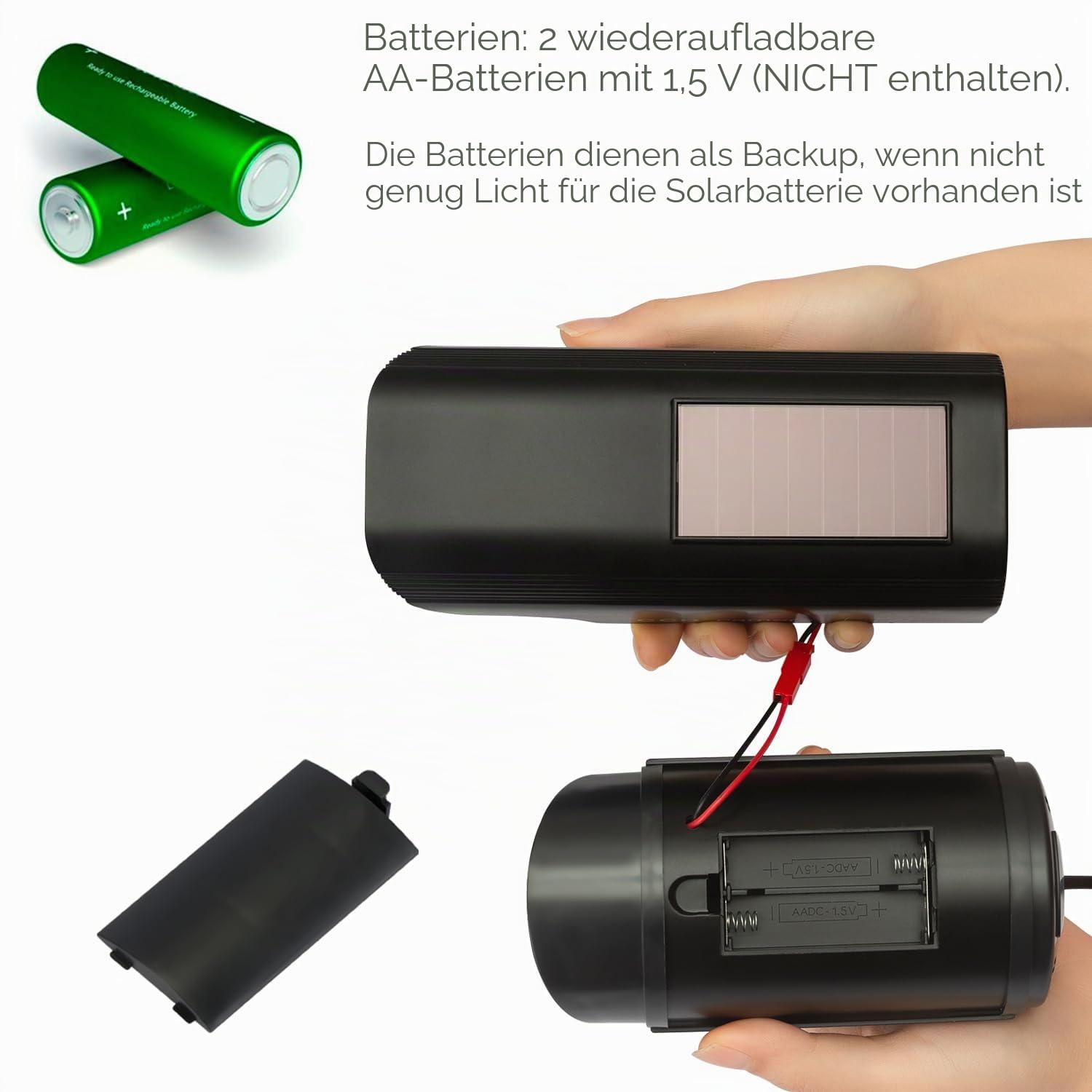 4 Stück Attrappe Kamera CCTV Dummy Überwachungskamera mit Rot Blinkender LED Fake Sicherheitskamera - Schwarz