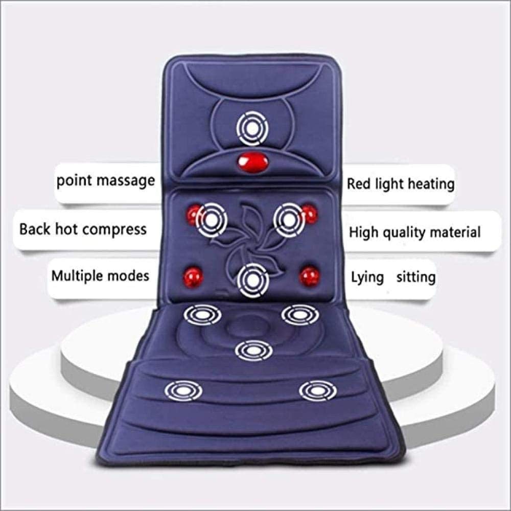 PRUJOY Cinturón de Masaje, Colchón de Masaje Multifuncional para Todo el Cuerpo, Masajeador de vértebra Cervical Cuello Cintura Hombro Espalda Estera de Masaje Shiatsu