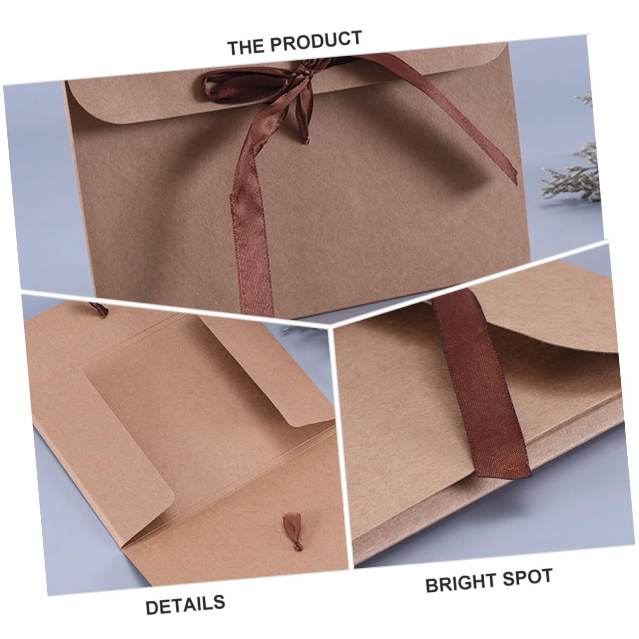 Sobres de Papel Kraft Retro para Cartas, Paquete de 10 Unidades