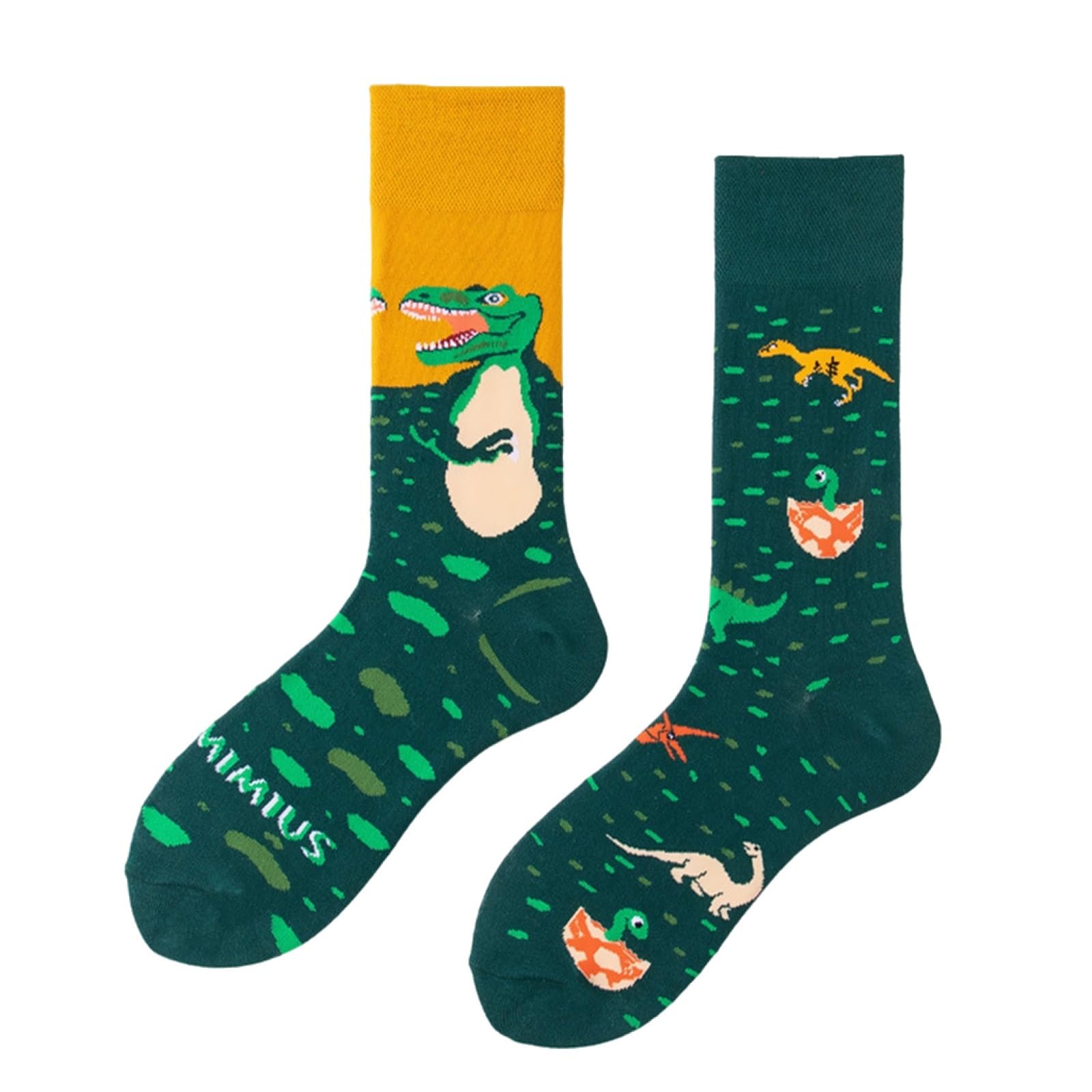 Chaussettes de mollet en coton dépareillées créatives pour couple et ados | Lot de 12 paires