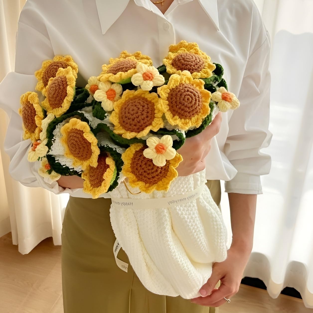 花束ブランケット(ひまわり) Amazon｜花束ブランケット ひまわり 完成品 ブーケブランケット 大判