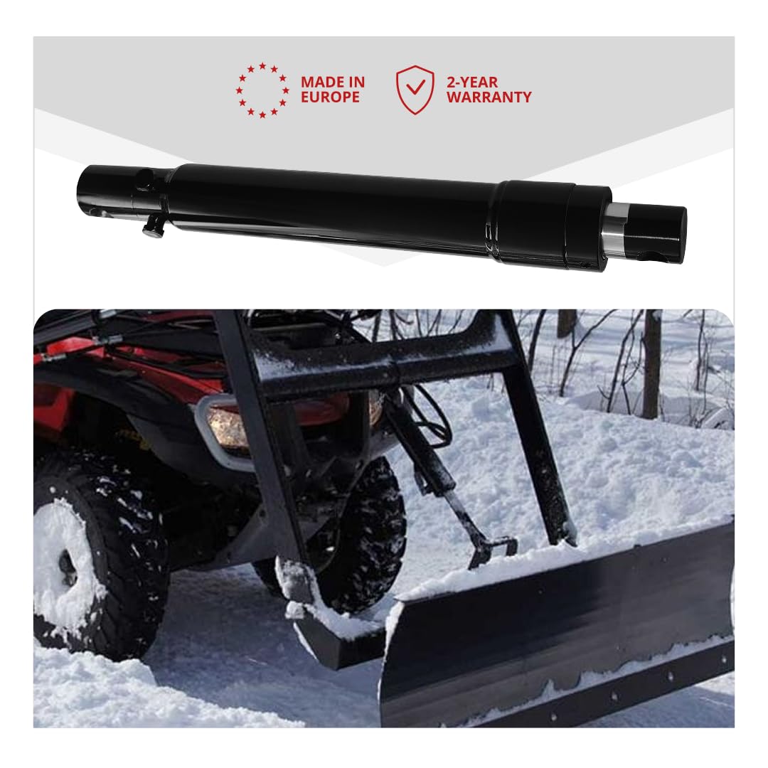 Magister Hydraulics Single Acting Hydraulic Cylinder - Snow Plow Hydraulic Cylinder 1.5" Bore, 10" Stroke - Fisher Replacement Cylinder (1.5x10FD)