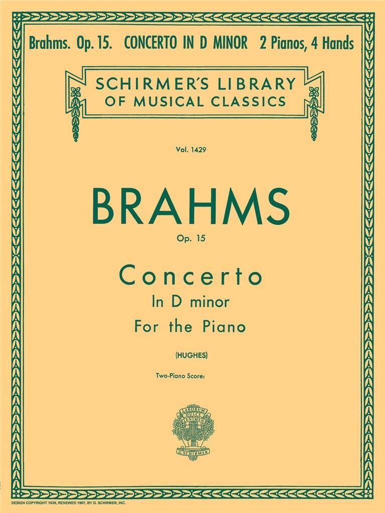 Concerto No. 1 in D Minor, Op. 15 (2-piano score): Schirmer Library of Classics Volume 1429 National Federation of Music Clubs 2024-2028 Piano Duet