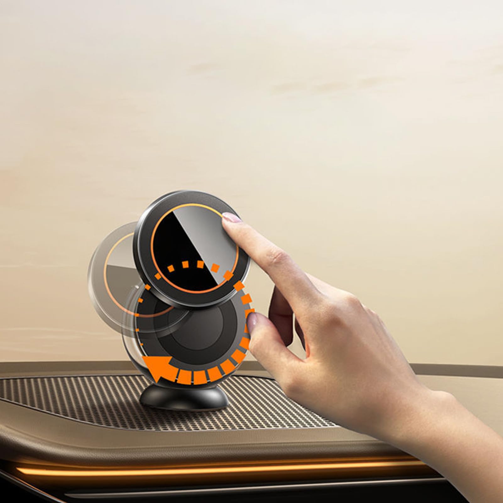 Porta Cellulare Magnetico Supporto Telefono Staccabile Magnetico per Auto | Adattatore Regolabile Per Cruscotto Interno Specchietto