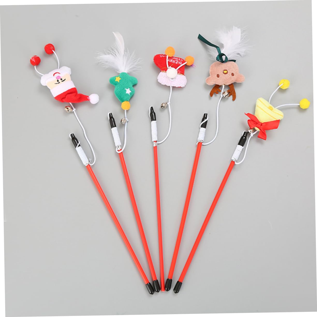 Yardwe 3sets Lustige Necken Sticks Für Katzen Weihnachten Katze Interaktive Spielzeug Teaser Spielzeug Pet Supplies 5 Stücke * 3