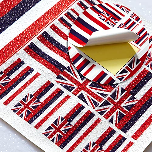 Image of CANTENDO 3Pack Hawaii Flag Decal - Hawaii Flags Reflective Vinyl Car Stickers - for Car Window Bumper Waterproof Sticker (12 x 8.5 Inch)