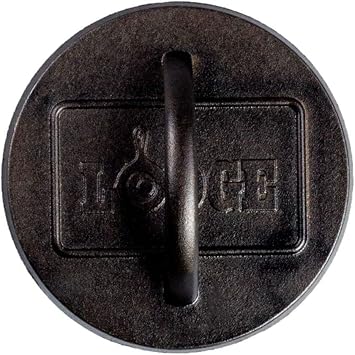 Lodge Pre-Seasoned Cast Iron Burger Press, 6.25 Inches