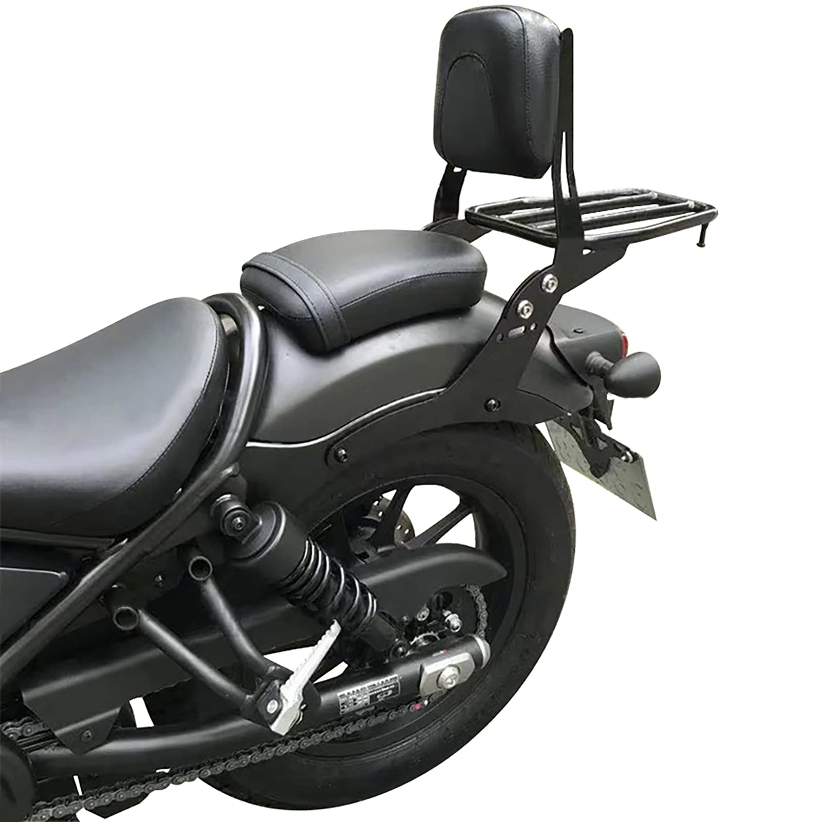 Sissy Bar Rückenlehne mit Gepäckträger für Honda Rebel CMX1100 2021-2023