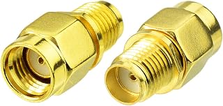 Bingfu RP-SMA Male to SMA Female Antenna Connector Adapter (2-Pack) for FPV Drone Controller, WiFi Router, PCIE Network Card, Security Camera, 4G LTE Cellular Trail Game Camera