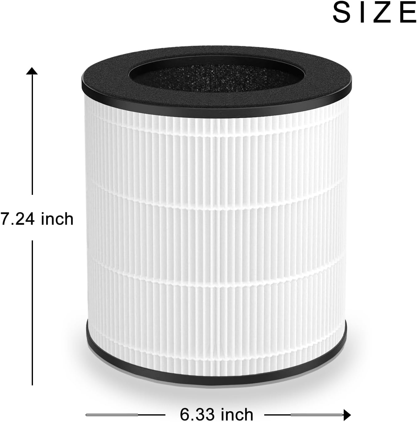 Air Filter Replacement Compatible With Mooka M03/B-D03 Air Purifier, H13 True HEPA Filter, 2 Pack