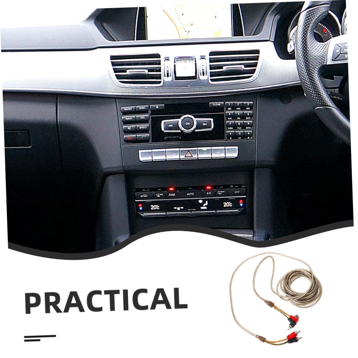 Car Audio Speaker Wire Kit Subwoofer Cable Play Design High-Fidelity Audio Transmission for Enhanced Sound Quality Auto