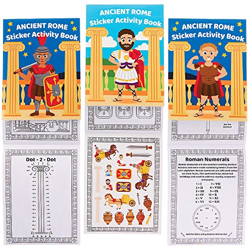 Baker Ross FX614 Livres d'activités pour la Rome Antique - Lot...