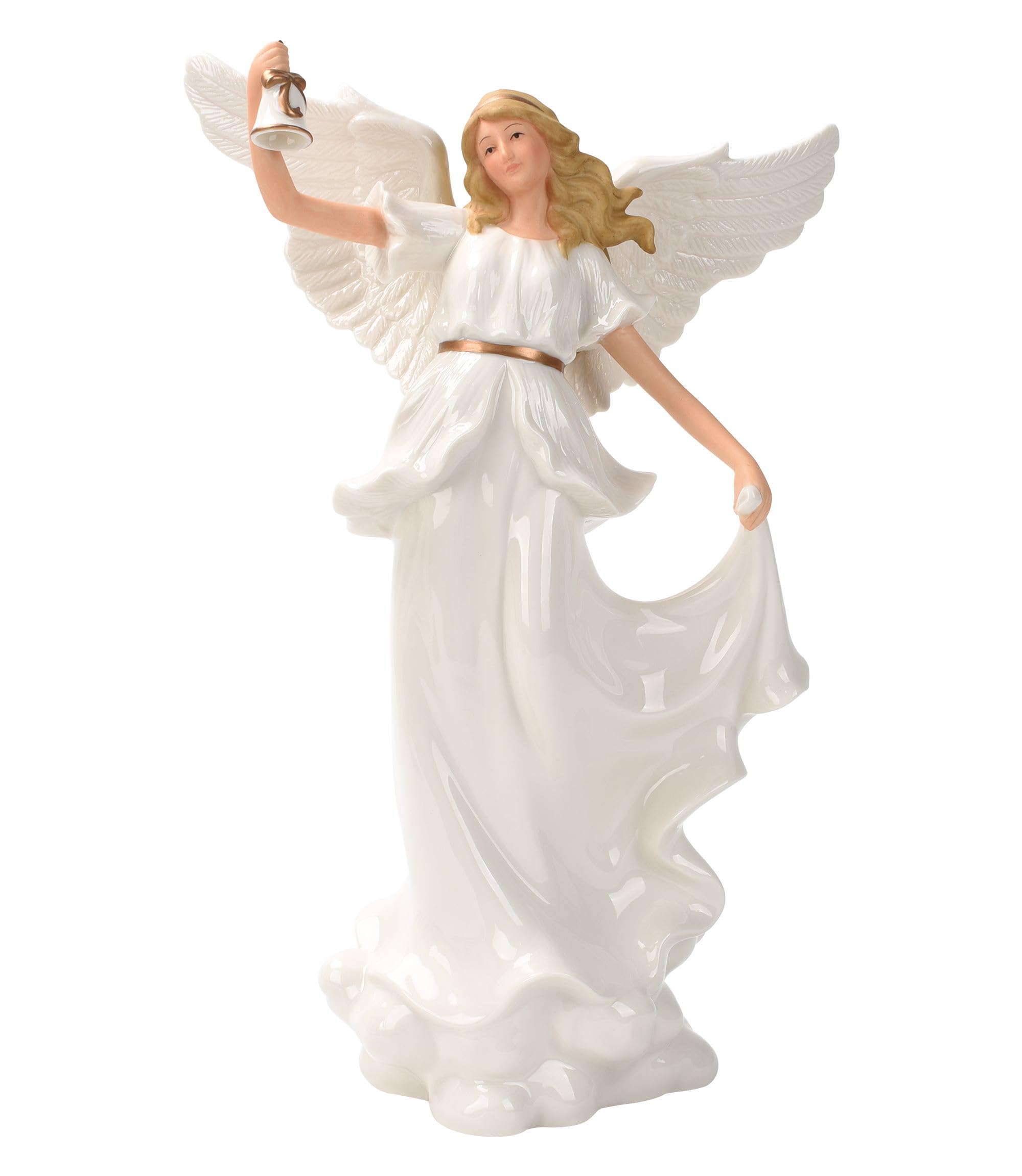 Praying Angel Sculpture with LED Light – 12.9-Inches Fine
