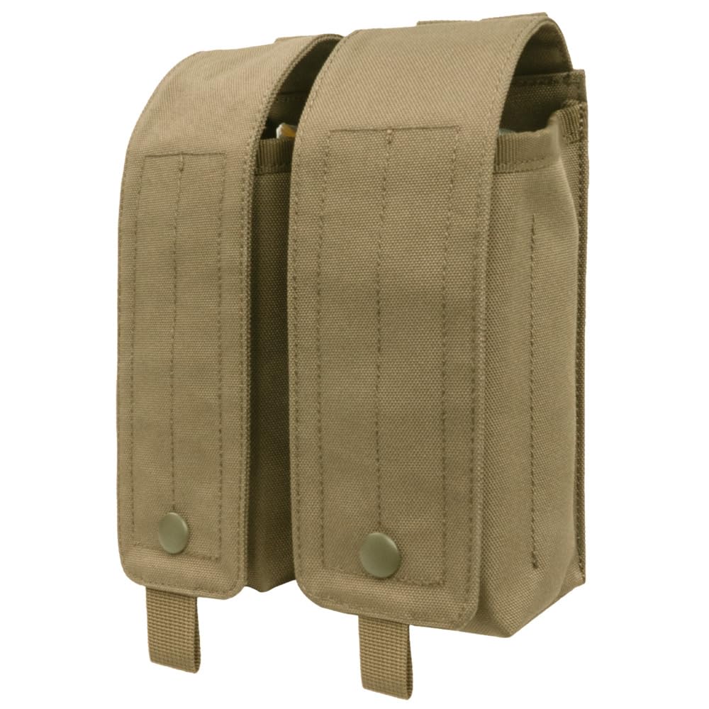 Double Magazine Pouch,MOLLE Pistol Magazine Holster with Belt Loop for Most 9mm 40 45 Magazines