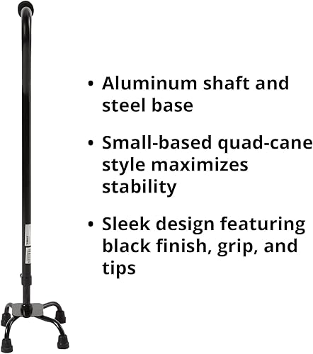 Vista 2 de McKesson Steel Small Base Quad Cane 30 to 39" Height
