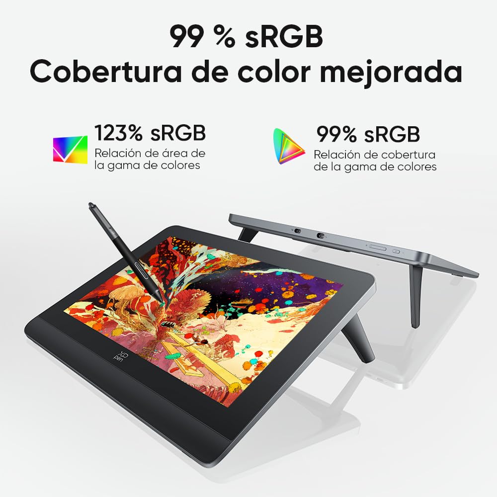 XPPEN Artist Pro14 Gen2 Tableta Gráfica con Pantalla FHD 16K Niveles | Tableta Dibujo Digital con Lápiz Completamente Laminada 14 Pulgadas con Teclado Numérico Inalámbrico