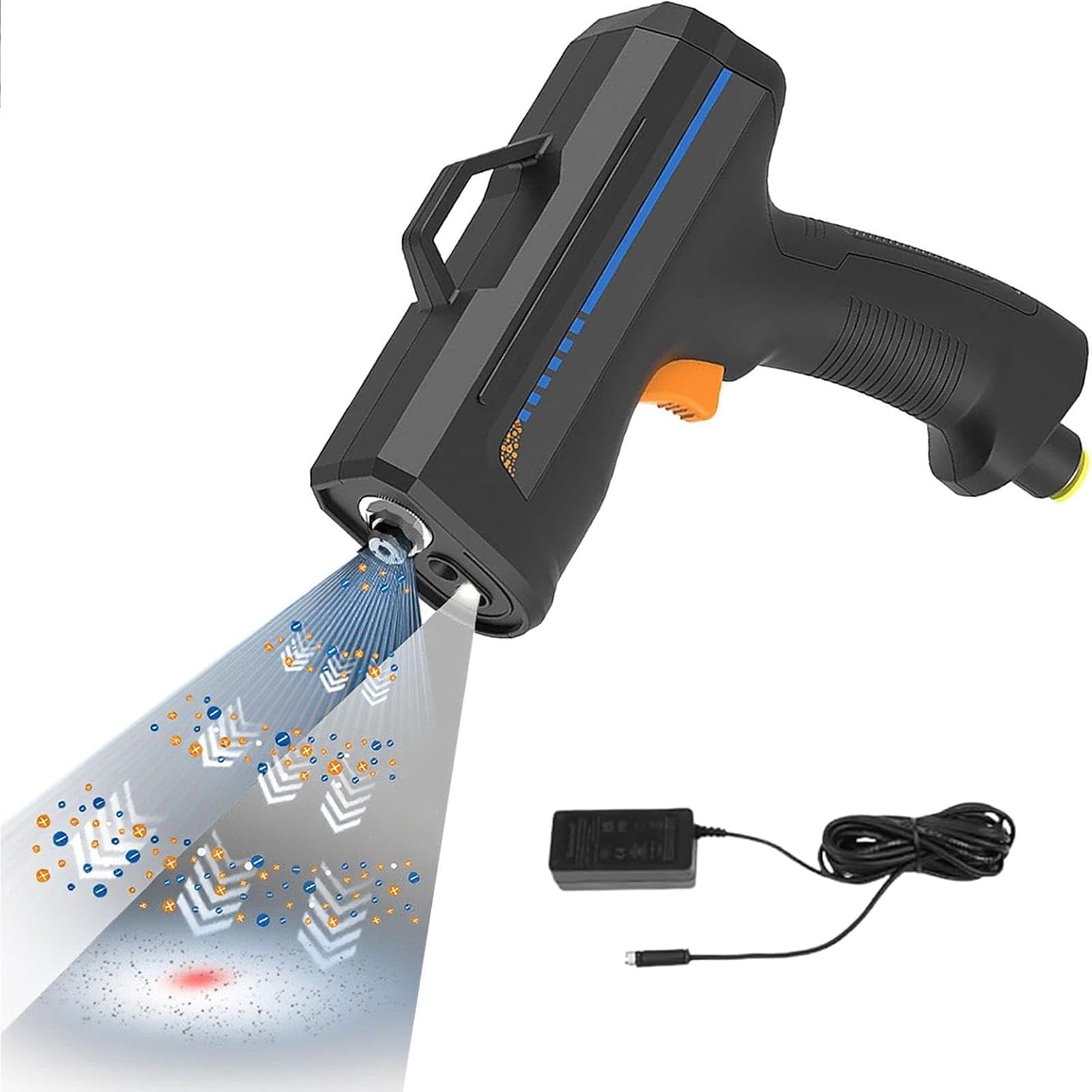 Antystatyczny pistolet jonizujący pistolet pneumatyczny, pistolet antystatyczny automotriz z wykrywaniem kurzu, eliminator statyczny do laboratorium elektronicznego, pakowania folii i