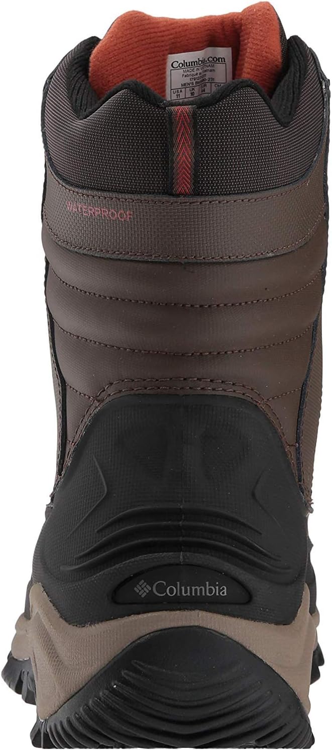 Columbia Men's Bugaboot III Snow Boot 9 Cordovan/Rusty