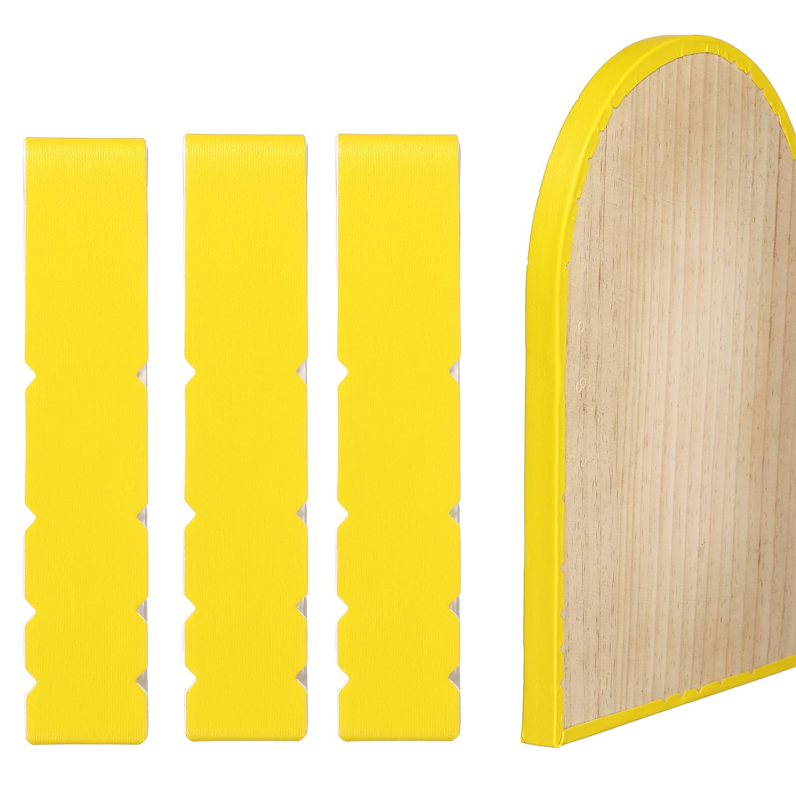 YELARXI Pickleball Edge Guard Tape, Paddle Edge Cover, Pickleball Protection Tapes Pickle Ball Paddle Accessories 26mm Width & 3 Pcs & Yellow -Fitting for (Training/Practice/Matches)