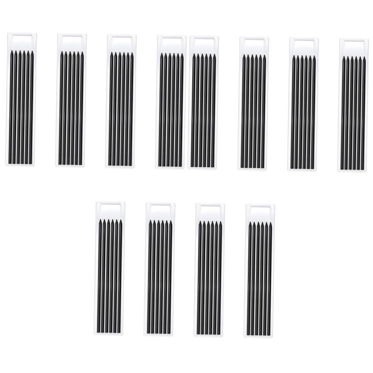 TEHAUX 3er-set Zimmermannsbleistift-minen Schwarz Ersatz für Druckbleistift Holzbearbeitungs-markierungsstift-minen für Holzbearbeitung und Grobes Schreiben Stück * 3