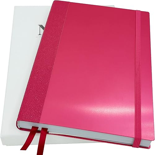 Cuaderno de puntos A5 con tapa dura de aluminio, papel grueso de 4.23 ozm con bolsillo interior fino, diario de viaje para escribir notas, diario y